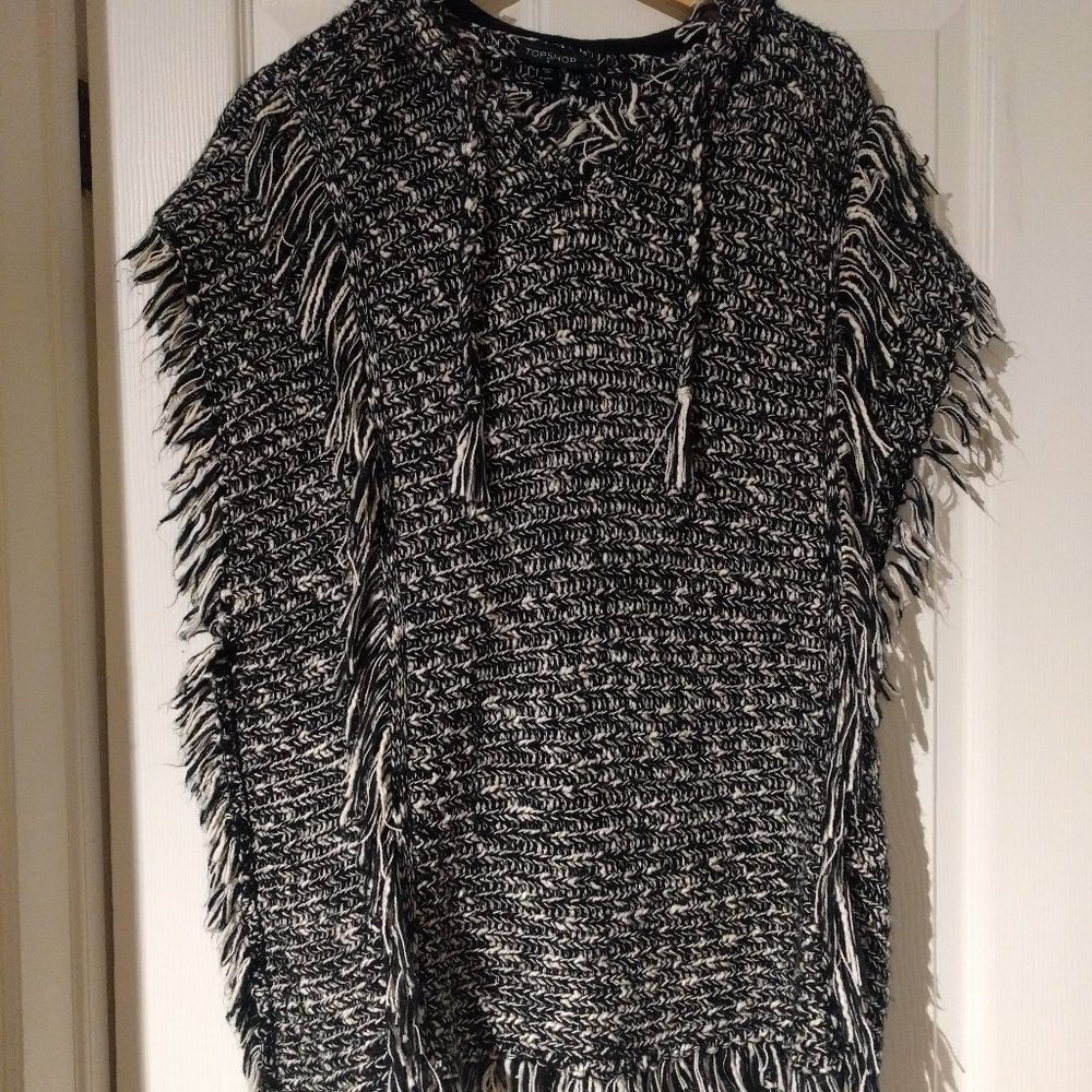 Topshop Fringe Sweater Sleeveless